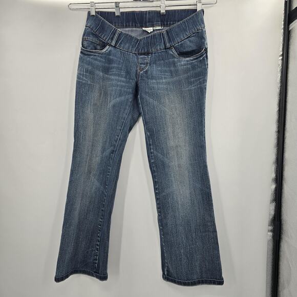 Motherhood Maternity Jeans Women's Medium Blue Bootcut Denim - Picture 3 of 9